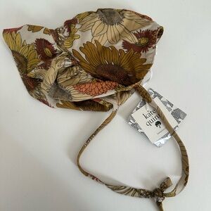 NWT Kate Quinn Sunflower Bonnet Hat 3/6m